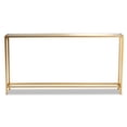 thumbnail image 5 of Baxton Studio Alessa Modern and Contemporary Glam Gold Finished Metal and Mirrored Glass Console Table, 5 of 8
