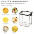 thumbnail image 2 of Hot Sale! Leott Food Storage Kitchen Household Whole Grains Airtight Cans Snacks Dried Fruit Storage Cans Snap Transparent Pasta Milk Powder Preservation Cans, 1 Home Kitchen Safe, 2 of 6