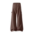 thumbnail image 5 of Bxsruta Womens Cargo Pants Loose Fit Drawstring Waist Trousers for Daily Streetwear Outdoor Activities, 5 of 8