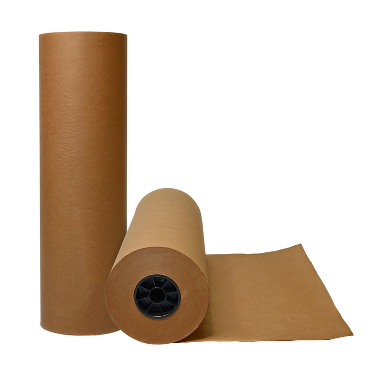 WOD Tape Brown Kraft Paper Roll - 24 inch x 1000 feet - Made in USA for  Packaging Moving Storage KPN-40