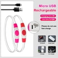 thumbnail image 5 of Miaocao 2 Packs Light Up Dog Collar, LED Dog Collar, USB Rechargeable Dog Lights for Night Walking, Adjustable Glow in The Dark Collars for Small Medium Large Dogs, Waterproof Safety Pets Lights, 5 of 8