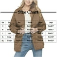 thumbnail image 3 of Nfurl Winter Puffer Coats for Women Warm Button Down Solid Color Winter Jackets with Pockets Lightweight Outerwear Going Out Quilted Jacket Blue XXL, 3 of 4