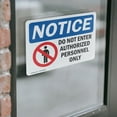 thumbnail image 3 of (2 Pack) Do Not Enter Authorized Personnel Only OSHA Notice Sign, 3 of 6