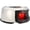 Silver, variant on Attwood LED Vertical Surface Mount Port Side Light with Red Lens, 2 nm