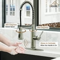 thumbnail image 2 of CASAINC Single Handle Kitchen Faucet with Pull Down Sprayer, Touchless Sensor, Deck Mounted, Brushed Nickel, 2 of 4