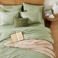 thumbnail image 6 of Amberspace Prewashed fabric 7-piece Bed in a Bag Comforter Set with Sheets,Sage green,Queen, 6 of 9