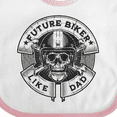 thumbnail image 4 of Inktastic Future Biker Like Dad Boys Baby Bib, 4 of 4