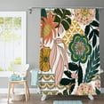 thumbnail image 2 of Cortina de Ducha con Flores Tropicales JAMW Sencillez 72cm X 72cm, 2 of 4