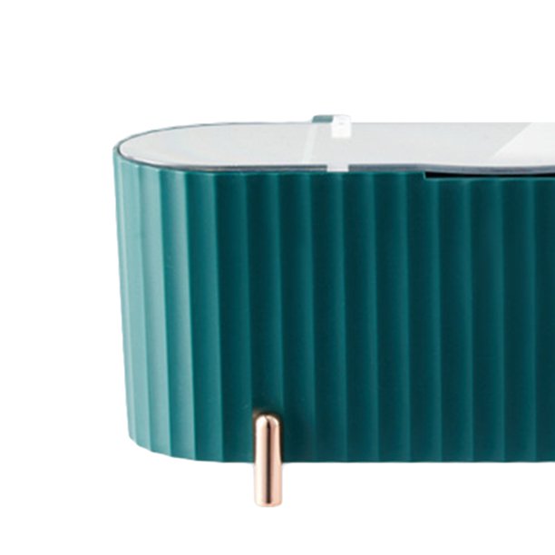 Caja de almacenamiento de cosméticos Caja organizadora de lápiz labial a prueba de polvo para mujeres (verde) Ndcxsfigh Libre de BPA