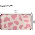 thumbnail image 3 of Area Rugs Carpet for Bedroom Floor Kitchen Rugs Pink Cow Spot Door Mat Bedside Runner Rug Living Room Washable Non Slip 39×20in, 3 of 7