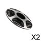 thumbnail image 1 of 2x1 1/8 "aleación de Aluminio Bicicleta Auricular Sin Rosca Cubierta de Vástago Negro 2 piezas, 1 of 5