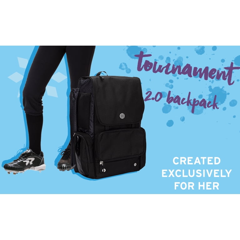 RIP-IT Classic Softball Backpack Black 2 2CPACK-B 2 Side Bat Sleeves NEW DURABLE Classic Softball Backpack 2 – Sports Basement main image 4