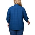 thumbnail image 3 of Plus Size 3/4 Sleeve Woven Jacquard Blouse, 3 of 3