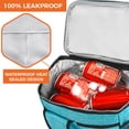 thumbnail image 6 of OPUX Insulated Lunch Box for Men Women Kids, Leakproof Reusable Lunch Bag Cooler for Work School Office, Soft Thermal Lunchbox Tote Shoulder Strap for Boys Girls Adults, Heather Sea Blue, 18 Can/10L, 6 of 9