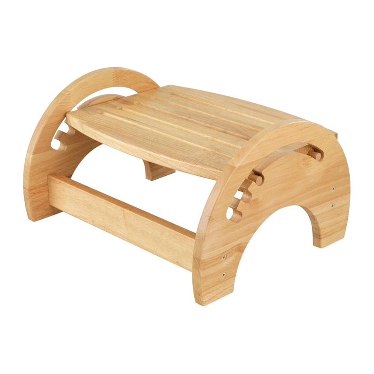 wooden foot rest under desk bamboo