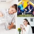 thumbnail image 4 of 6 Pack Stainless Steel Cup Metal Tumbler Double Wall Vacuum Water Glasses Camping Reusable Mugs Bbq Home Office Party Coffee,1.4 inch., 4 of 5