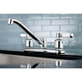 thumbnail image 2 of Kingston FB111DPL Paris Two-Handle 2-Hole 8" Centerset Kitchen Faucet in Polished Chrome, 2 of 5