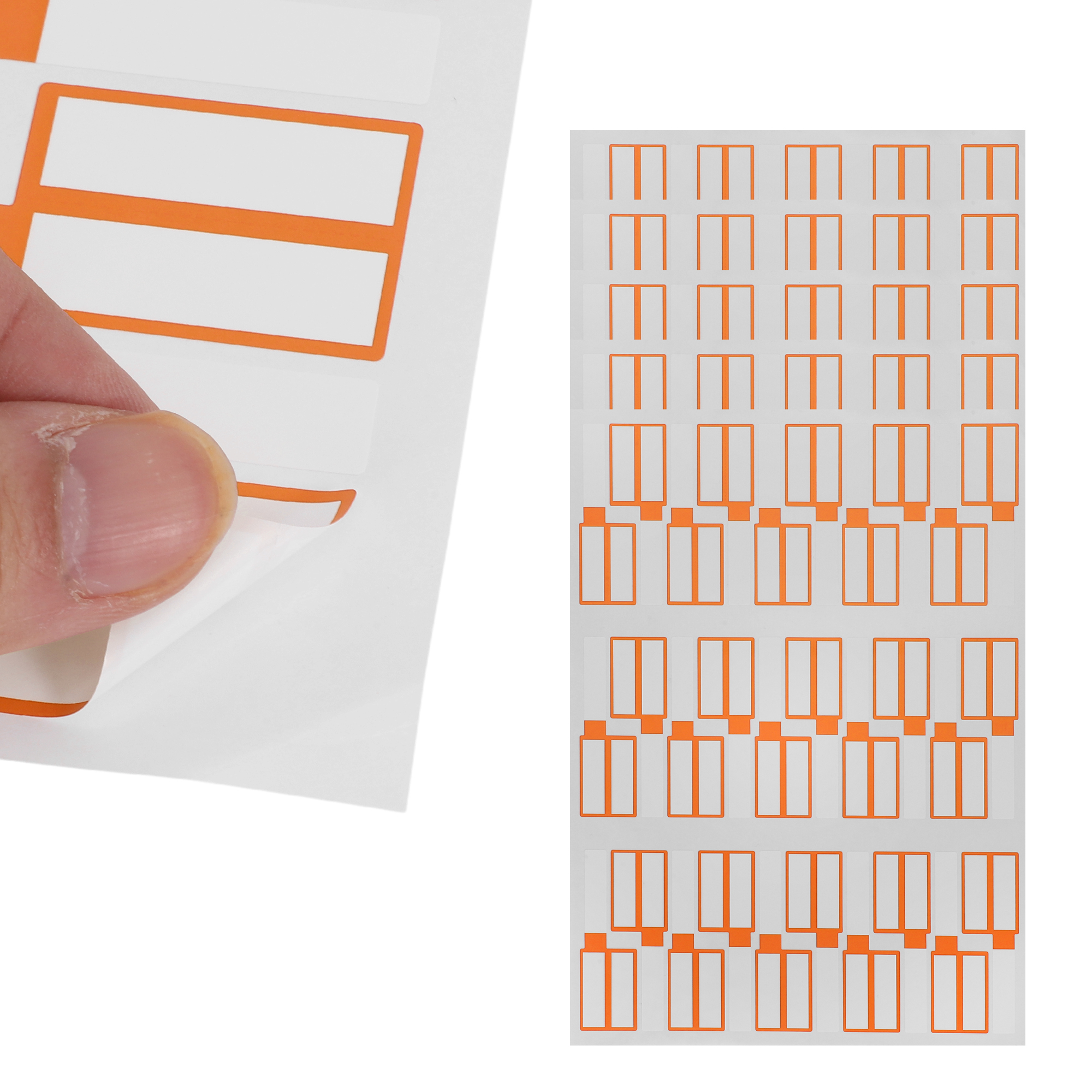 Unique Bargains P-Type Handwritten New Model Gift Stickers 3.31"x1.02" 6 Pcs Orange