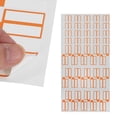 thumbnail image 4 of Unique Bargains P-Type Handwritten New Model Gift Stickers 3.31"x1.02" 6 Pcs Orange, 4 of 5
