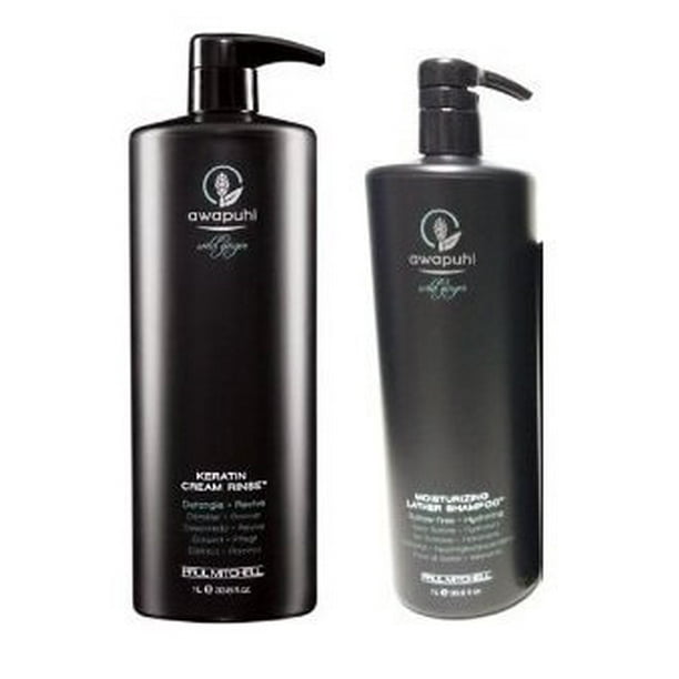 Paul Mitchell Paul Mitchell Awapuhi Wild Ginger Shampoo Keratin Cream Rinse 33 8 Oz Walmart Com Walmart Com