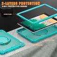 thumbnail image 3 of XYX For iPad 6th 2018/5th Gen 2017 Case 9.7 inch, 360 Rotating Hand Grip, Shoulder Strap, Heavy Duty Drop Protection, Blue, 3 of 7