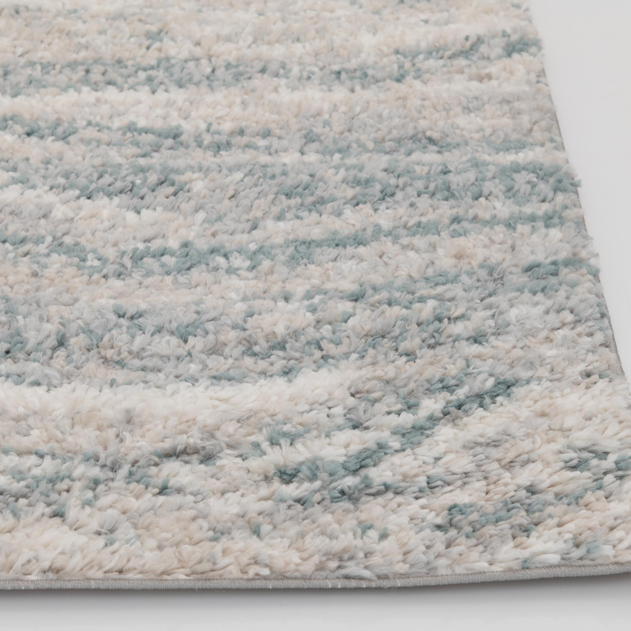 Washable Area Rug, 5' x 7', Nimue Teal/Ivory