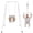 White, variant on 2 in 1 Baby Jumper, Toddler Swing and Bouncer, Indoor Outdoor Baby Swings for Infants, Gray