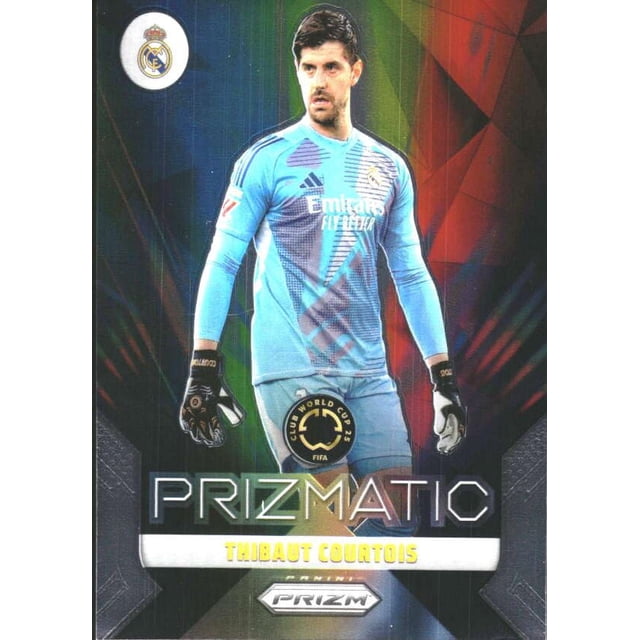 Tarjeta coleccionable Panini Prizm Copa Mundial de Clubes de la FIFA 2025 Courtois