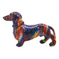 thumbnail image 2 of Estatua de perro salchicha, adorno artesanal, escultura de resina elegante para escritorio, figura para Estilo B, 2 of 9