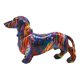 thumbnail image 2 of Estatua coleccionable de resina de perro salchicha para la repisa de la chimenea del dormitorio o apartamento. Estilo B, 2 of 9