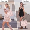 thumbnail image 6 of Large Capacity Tote Bag,Pink Bows and Baseballs Pattern Handbag Fashion Luxury Tote Bag,15.7"x13"x 5.1" Inches,Laptop Compatible, 6 of 6