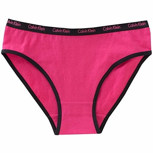 Calvin Klein Girls Graphic 6PK Bikini Panty (X-Large / 16-18, Assorted  Print/Solid)