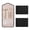 Black, variant on Travel Jewelry Organizer Roll Foldable Jewelry Case for Journey-Rings, Necklaces, Earrings, Bracelets, Mini, Green