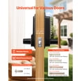 thumbnail image 3 of VEVOR Mechanical Keyless Entry Door Lock, 2.0 Code Upgrade, 4-7 Digits Code, Single-Sided Push Button Combination Keypad Door Lock with Handle, Auto Locking, for Indoor or Outdoor, Oil-Rubbed Bronze, 3 of 9