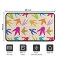 thumbnail image 5 of Colorful Dinosaur Footprints Pattern Door Rugs,Washable Non Slip Door Mats Indoor,Decorative Door Mats,Entry Mat Indoor for Entrance,Bedroom,Kitchen,Bathroom,30"x17", 5 of 6