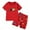 W9-Red, variant on Gerichy Toddler Baby Boy Clothes Set Crocodile Print Short Sleeve Crewneck T-Shirt Solid Color Shorts Set 2Pcs Summer Outfits