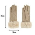 thumbnail image 3 of beishanbush Gloves Mittens Women Gloves Creative Fashion Gloves Gloves Thick Warm Winter Adult Yellow, 3 of 4