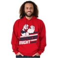 thumbnail image 5 of Popeye The Sailor Man American Might Hoodie Sweatshirt Women Men Brisco Brands M, 5 of 6