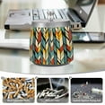 thumbnail image 6 of Yayeee Ashtray with Lid for Cigarette Smokeless Stainless Steel Home Ash Holder, Yellow Geometric, 6 of 7
