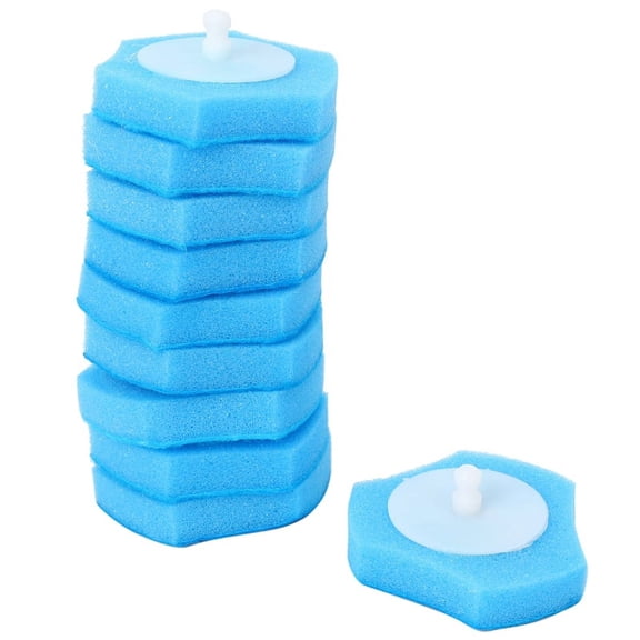 32 Pcs Toilet Stick Replacement,Toilet Cleaner Replacement,Disposable Toilet Brush ,Toilet Brush Rep Blue sponge