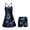 Blue Butterfly Print, variant on KEIAHUAN Hummingbird Floral Golf Dresses for Women 2 Piece Set Breathable Spaghetti Strap Tennis Dress with Shorts Cross Backless Athletic Dresses with Pocket Summer Outfits XS