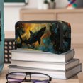 thumbnail image 6 of MUOOUM Pencil Case, Art Shark in the Galaxy Large Capacity Pencil Pouch Stationery Pen Bag, 6 of 7