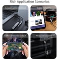 thumbnail image 3 of USB c to 3.5mm Headphone and Charger Adapter with 60w Fast Charging, 2-in-1 USB C PD 3.0 Charging Port to Auxiliary Audio Jack and Fast Charging Dongle Cable Cord (2 Ports - Gray), 3 of 7