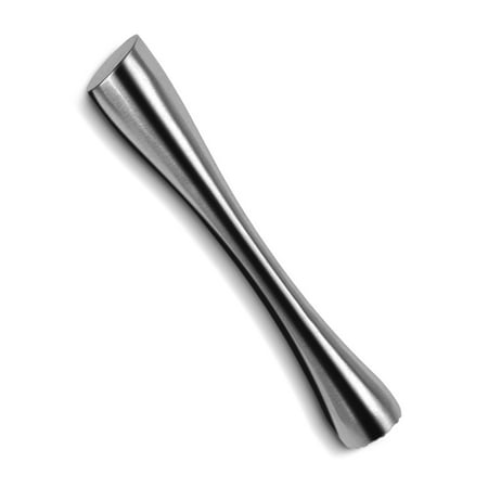 

Tssuoun Stainless Steel Fruit Crusher Pestle Muddler Household Ingredients Masher Hammer Nylon Head Shaker Comfortable Handle Mixer Home 3.0cm