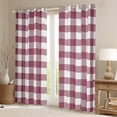 thumbnail image 2 of Erosebridal Buffalo Plaid Curtains and Drapes (38Wx54L),Geometric Grid Blackout Curtains for Bedroom,Abstract Artwork Curtains Pack of 2 (38Wx54L),Checkerd Bedroom Decoration, 2 of 6