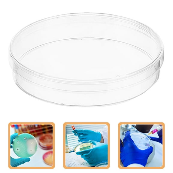 HOMEMAXS 20pcs Clear Plastic Petri Dishes with Lids Laboratory Culture Plates for Cell Cultures Plastic Petri Dishes Clear Culture Plates for Laboratory Use