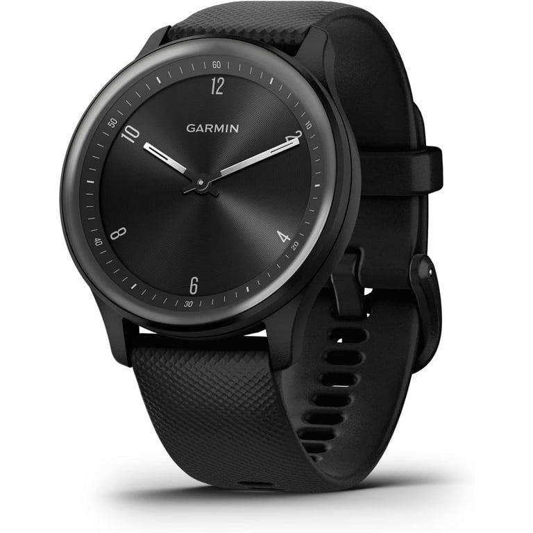 Garmin Vivomove Sport Hybrid Smartwatch, Fitness Tracker, Black