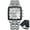 Silver, variant on Luxury Personality Square Dial Calendar Waterproof Luminous Steel Band Men's Quartz Watch
