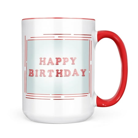 

Neonblond Happy Birthday Salami Mug gift for Coffee Tea lovers