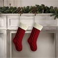 thumbnail image 4 of Sac en Tricot de Noël pour Événements et Fêtes, Chaussettes Décoratives - Design Festif Réutilisable, Support de Bas de Noël Durable, Chaud et Confortable, 4 of 6